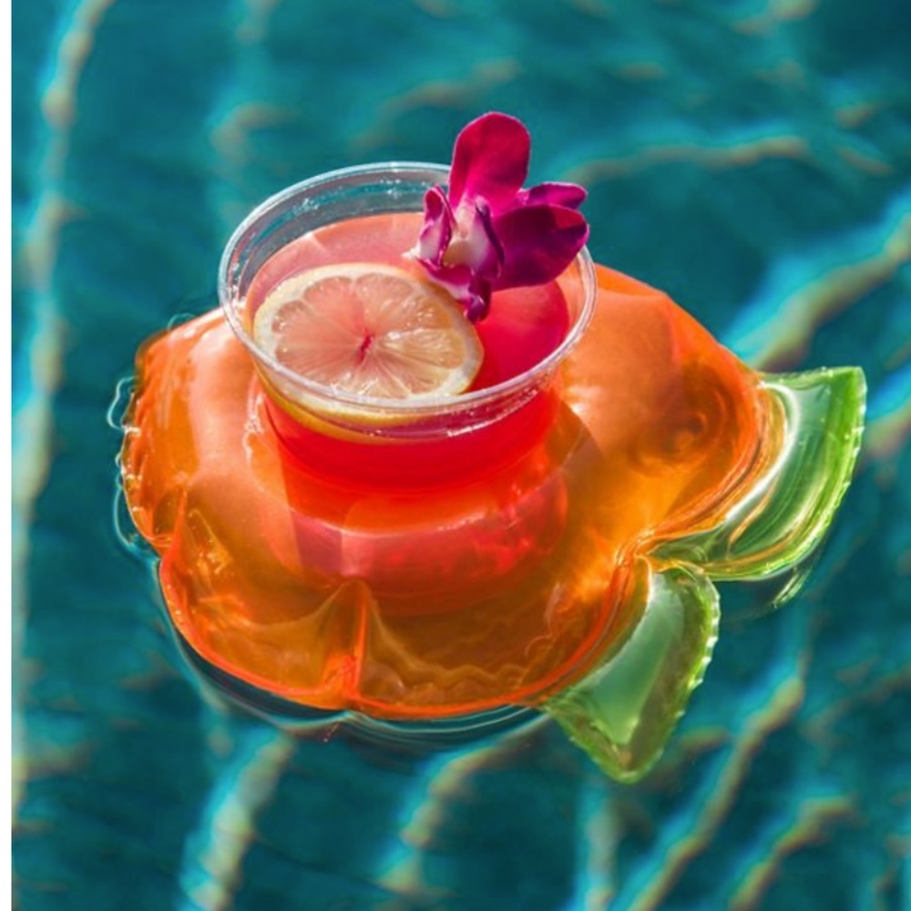 Inflatable Pool or Tub Drink Float set of 2. NIB